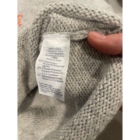 Madewell Women's Size L Alpaca Blend Keaton Dreamer Embroidered Sweater Pullover - Picture 12 of 12